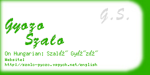 gyozo szalo business card